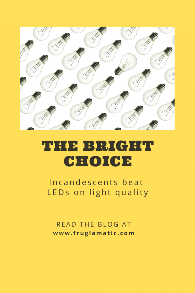Incandescent bulbs versus LED bulbs