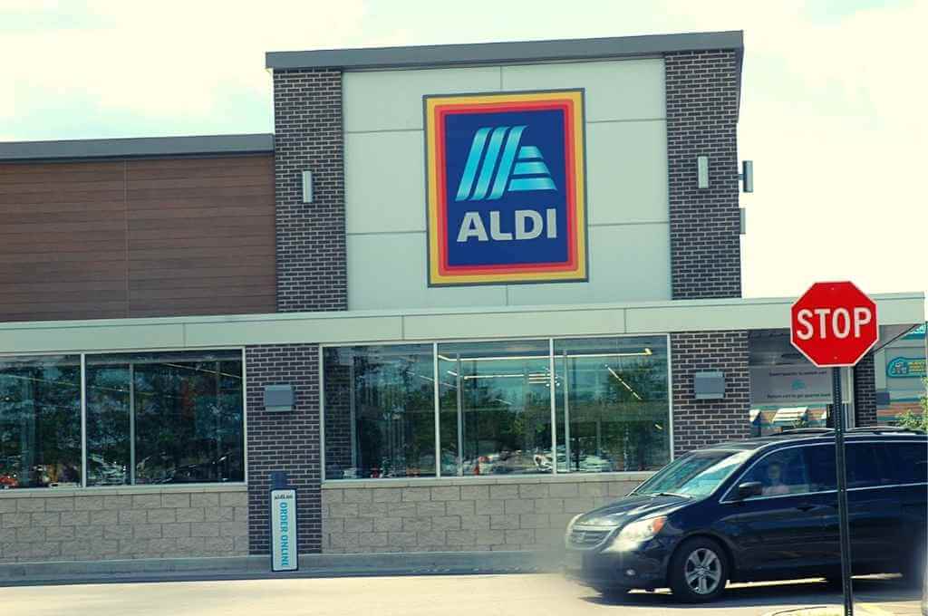Outside of an Aldi store