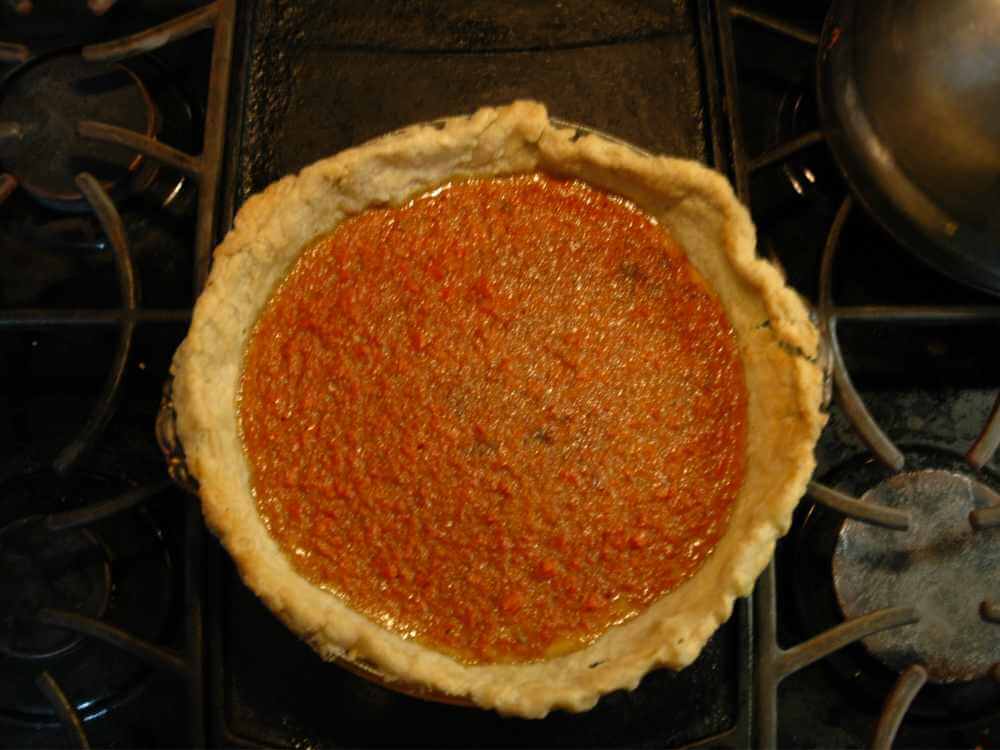 My first attempt at making a carrot pie